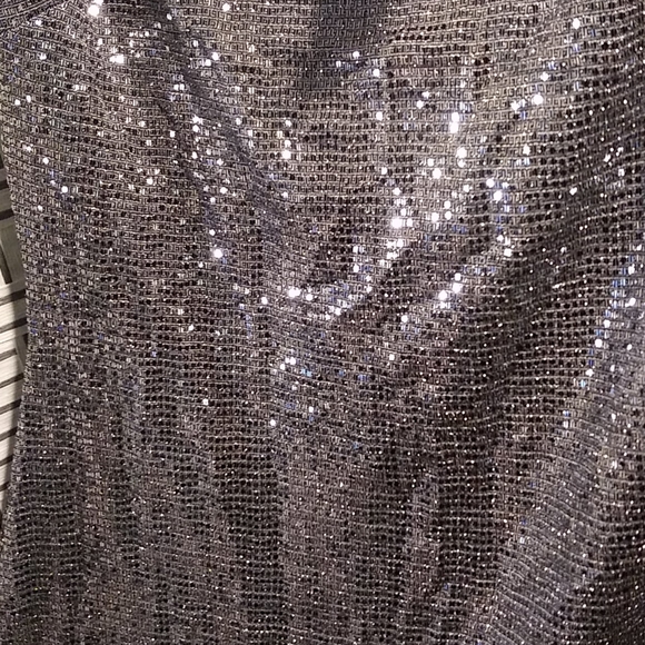 NWT sparkled  silver romper, Plus Size - Picture 4 of 7